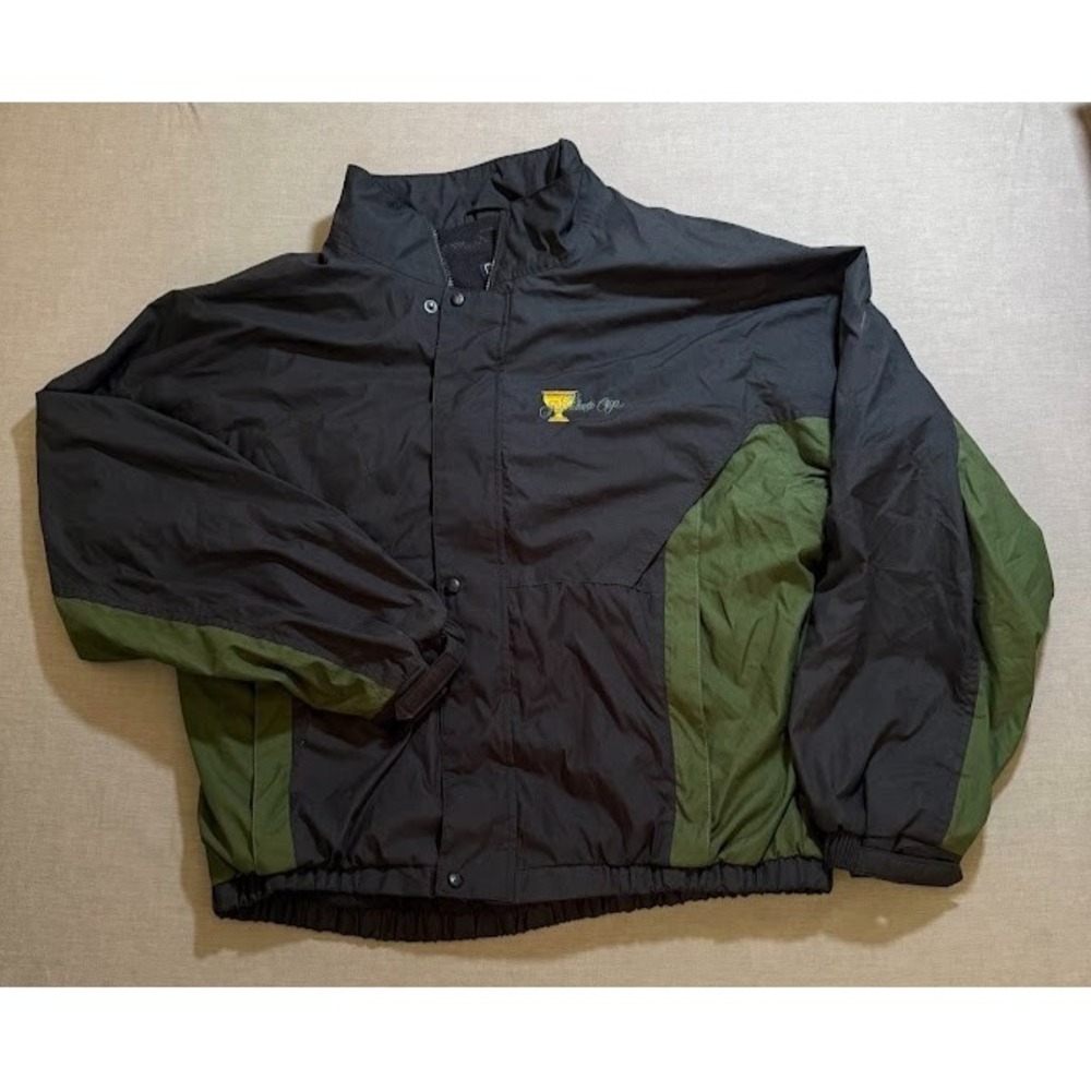 PGA Tour Black and Green Windbreaker Jacket